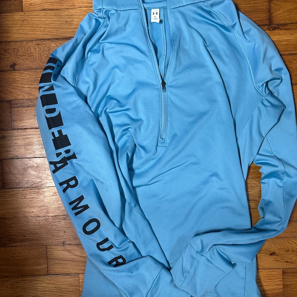 Under Armour Light Blue Quarter-Zip Top